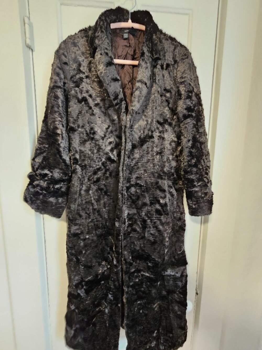 ZARA Faux Fur Coat | Long Plush Teddy Coat | Brown | Cozy Chic